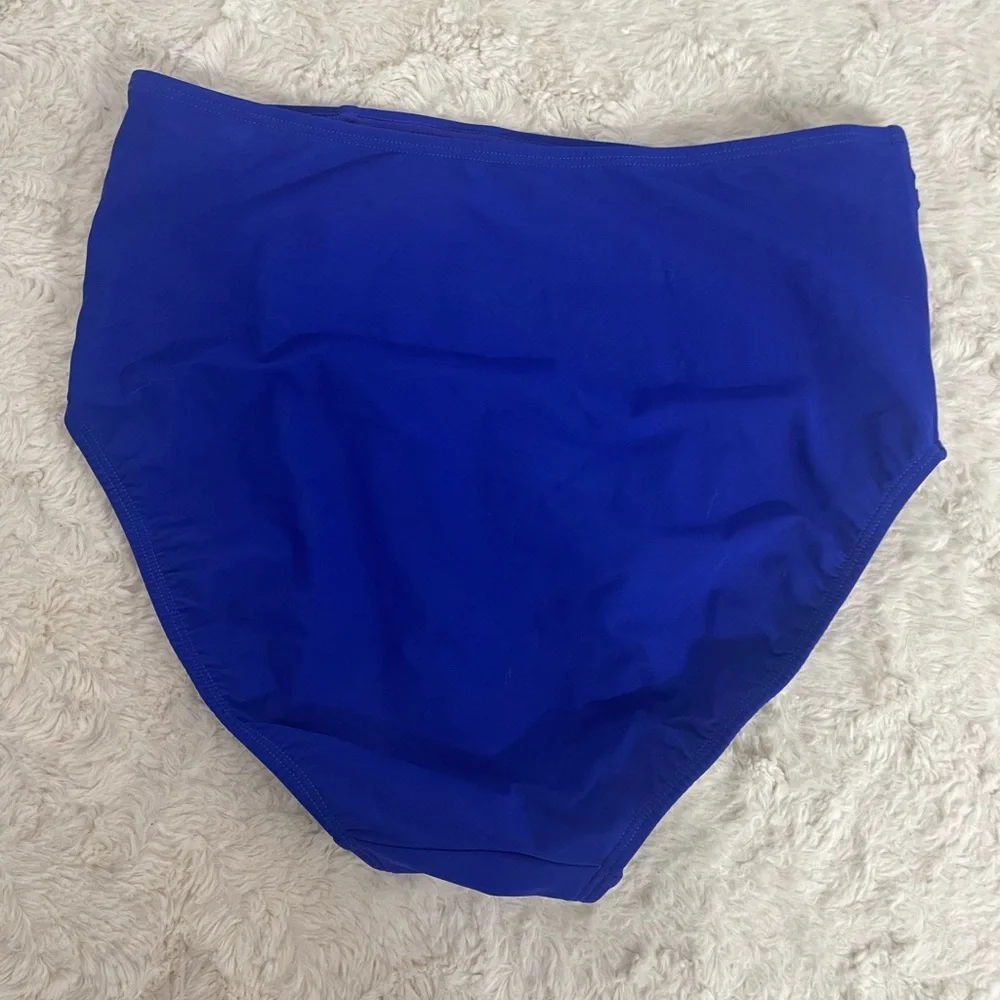 Blue High-Waisted Swim Bottom by L.l.Bean - Picture 2 of 5